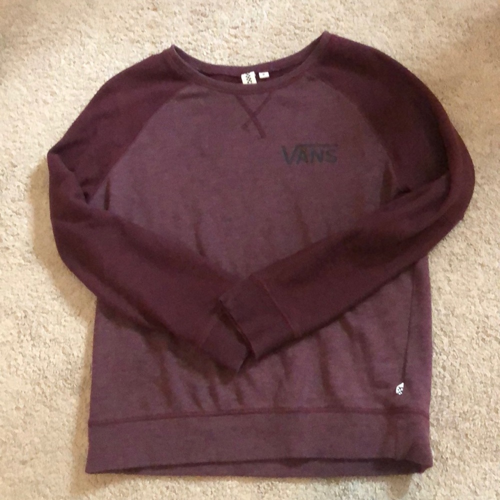 Vans maroon crew neck